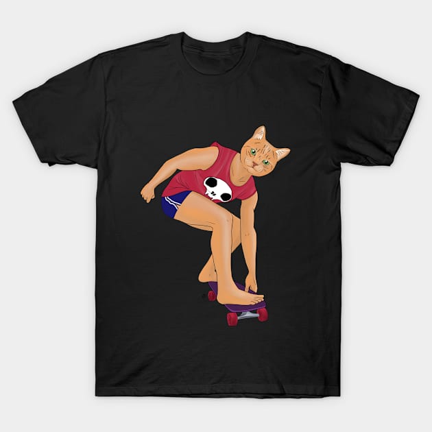 cat T-Shirt by estanisaboal